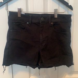 Black Denim Shorts
